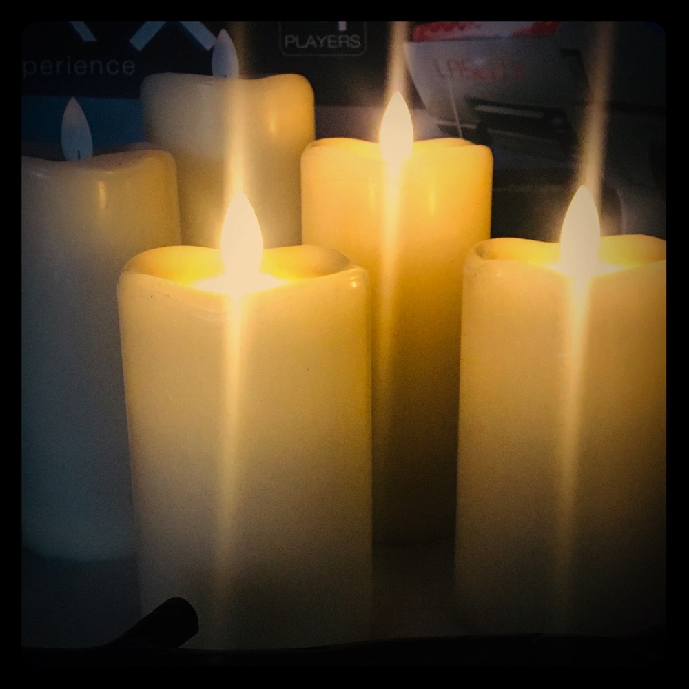 5 led flameless candles with remote